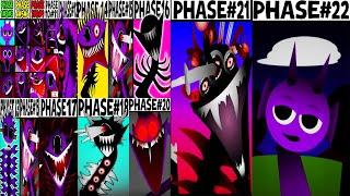 Phase 1 VS Phase 2 VS Phase 3-4 VS Phase 5 VS Phase 6 VS Phase 7-8-22 in Incredibox Sprunki Mix!