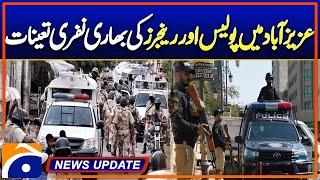 Heavy Police & Rangers Deployed in Karachi, Azizabad | Geo News 6:30 PM Updates | 9 Dec 2024