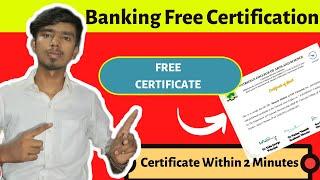 Banking Free Certificate | Banking Free Online Courses | Free Certificate