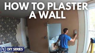 HOW TO PLASTER A WALL | DIY Series | Build with A&E