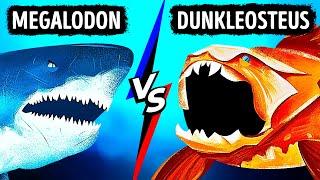 What If Megalodon Met Fish With Strongest Bite Ever