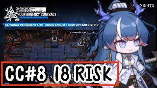 [Arknights] CC#8 Permanent Stage - Grand Knight Territory Bar District, 18 Risk (Week 1 Trim Medal)