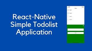 React Native Todo List App for beginners