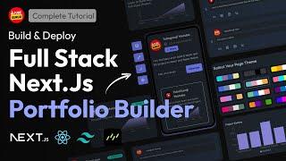 Build & Deploy Full Stack Portfolio Builder App | NextJs, React, TailwindCss, Drizzle ORM