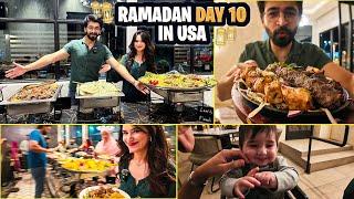 Invited to a Crazy Iftar Buffet as a Pakistani Family in USA  Ramadan Day 10