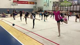 Интересное мастерство с мячом. Художественная гимнастика, УТС в Израиле с Екатериной Пирожковой
