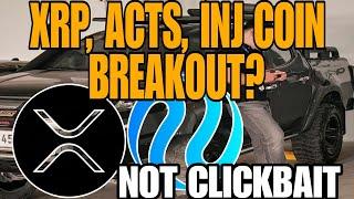 XRP | INJ | ACTS COINS TECHNICAL ANALYSIS | CRYPTO NEWS (NOT CLICKBAIT)