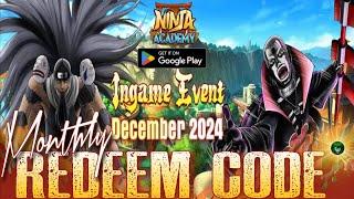 Ninja Academy New Redeem Code  December 2024Ninja Academy Global Naruto RPG - android