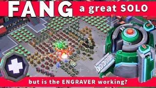 Rainmakers on FANG solo + testing ENGRAVER - BOOM BEACH gameplay/operation attack strategy/tips