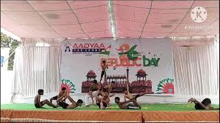 Yogaasana performance @AADYAATHESCHOOLOFFICIAL  #Republicday #celebrations #day36 #36/100 #youtube