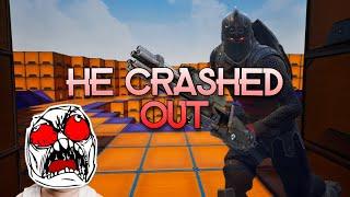 Spamming Crashout Kid With Minigun (Hilarious Reaction )