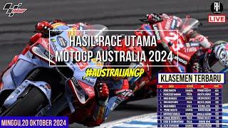 Hasil Motogp Hari ini~Hasil Race Gp Australia 2024~Klasemen Motogp 2024 Terbaru~Jadwal Motogp 2024