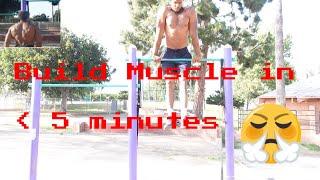 Build Muscle in Less than 5 minutes #calisthenics #barworkout #sethlrouse