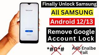 Finally  Without Pc || All Samsung Frp Bypass Android 12/13 || Samsung Google Account Remove Trick