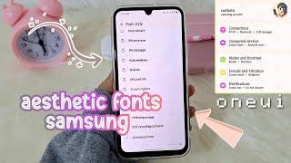 how to add aesthetic fonts on your android  samsung galaxy