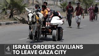 Israel orders Palestinians to leave Gaza City again as fighting intensifies