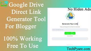 How To Create Professional Google Drive Direct Download Link Generator !! GDrive Script for Blogger