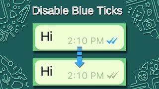 How To Disable Blue Ticks in WhatsApp iPhone