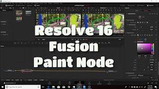 Resolve 16 Fusion Paint Node Basics