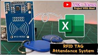 RFID Card Attendance system with Arduino || How to Send rfid data to Excel sheet