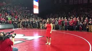 RU v PSU Wrestling National Anthem