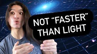 The Universe Doesn’t Expand “Faster” Than Light