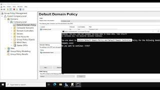 How to Reset Default Domain Group Policy to Factory Settings on Windows Server 2022