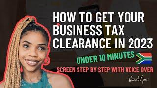how to get the new BUSINESS tax clearance document with pin | full tutorial | 2023
