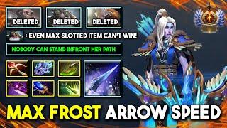 CRAZY FROST ARROW SPEED CARRY Drow Ranger Max Slotted Item Build 100% Nobody Can Stands Against Her