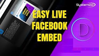 Divi Theme EASY Way To Embed A Live FACEBOOK Feed