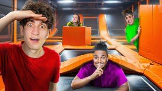 EXTREM HIDE & SEEK in XXL Trampolinpark! (feat. Rick, Fabi, Lucy)