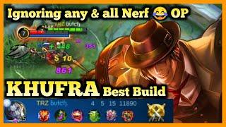 KHUFRA BEST BUILD, KHUFRA MOBILE LEGENDS, KHUFRA BUILD, KHUFRA GAMEPLAY, KHUFRA META TANK, 2020 MLBB