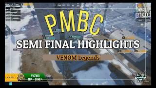 PMBC Semi Final Highlights Of VENOM Legends | VENOM Esports