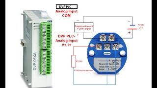 How to Read 4-20mA from PT100   Sensor to  Current Converter with a   DVP PLC on ISPSoft, DOPSoft-4