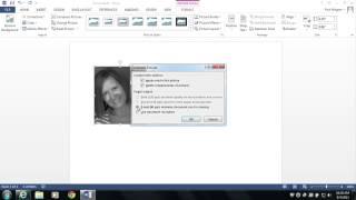 MS Word 2013:  Resize Image