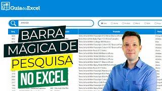 Barra de Pesquisa Mágica no Excel