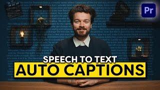 How to Create CAPTIONS and SPEECH to TEXT (Premiere Pro Tutorial)