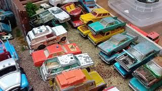 Scrapyard diorama Matchbox Corgi junkyard model cars