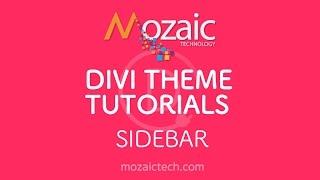 Divi Visual Builder Tutorial - How to use the Sidebar Module