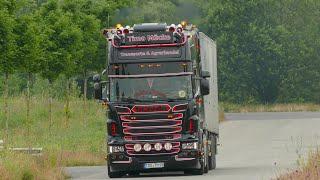 WIR ALLE LIEBEN ES! V8 SOUND DER EXTRA KLASSE Scania R 560, S 650 mit offenen Klappen!