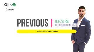 Qlik Sense Previous Function | Previous() | Get the value from previous row