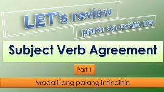 Paano matuto mag English? |Part 1| Subject Verb Agreement