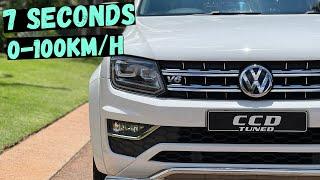 VW Amarok V6 Acceleration 0-100km/h Stock vs Modified   Dragy Results!