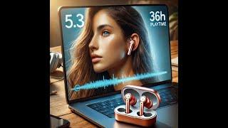 UNBOXING Wireless Earbuds Bluetooth 5 3 Headphones Bass Stereo Ear Buds with Noise Cancelling Mic