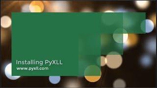 Manually Installing PyXLL, the Python Excel Add-In