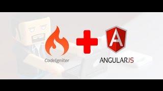 how to create website with codeIgniter & angularJS.