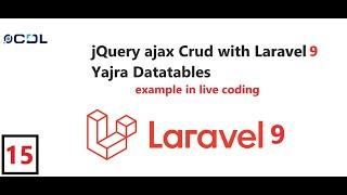 (15) jQuery ajax Crud with Laravel Yajra Datatable l Intro with Series | Ajax tutorial in Laravel