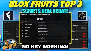 3 Best Blox Fruit Script No Key  Script Blox Fruit AUTO FARM , AUTO CANDY & RAID | Fluxus Delta