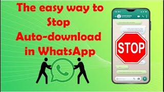 how to turn off auto download on WhatsApp