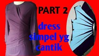 cara menjahit dress  modies untuk pemula